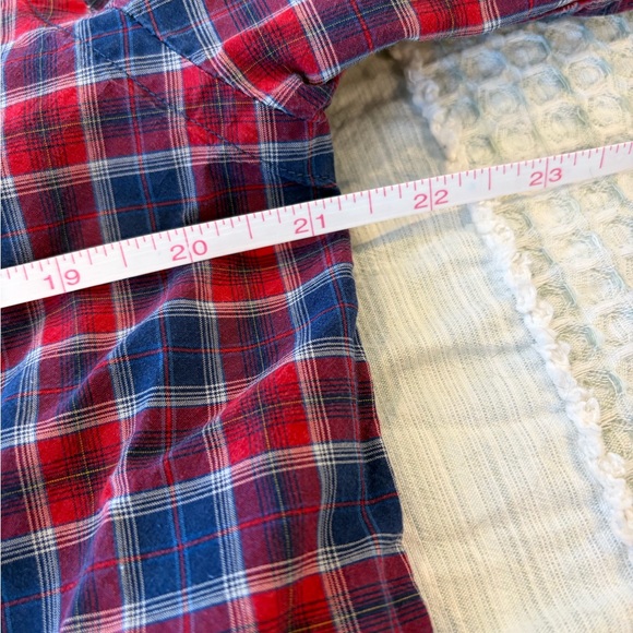 Billy Reid Heirloom Men’s Long Sleeve Red White Blue Plaid Button Down Shirt16.5 - Picture 4 of 8